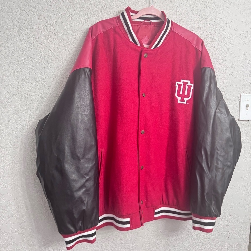 Vintage Indiana Hoosiers Varsity Jacket Steve & Barry’s Wool Men’s XXL - Picture 3 of 9